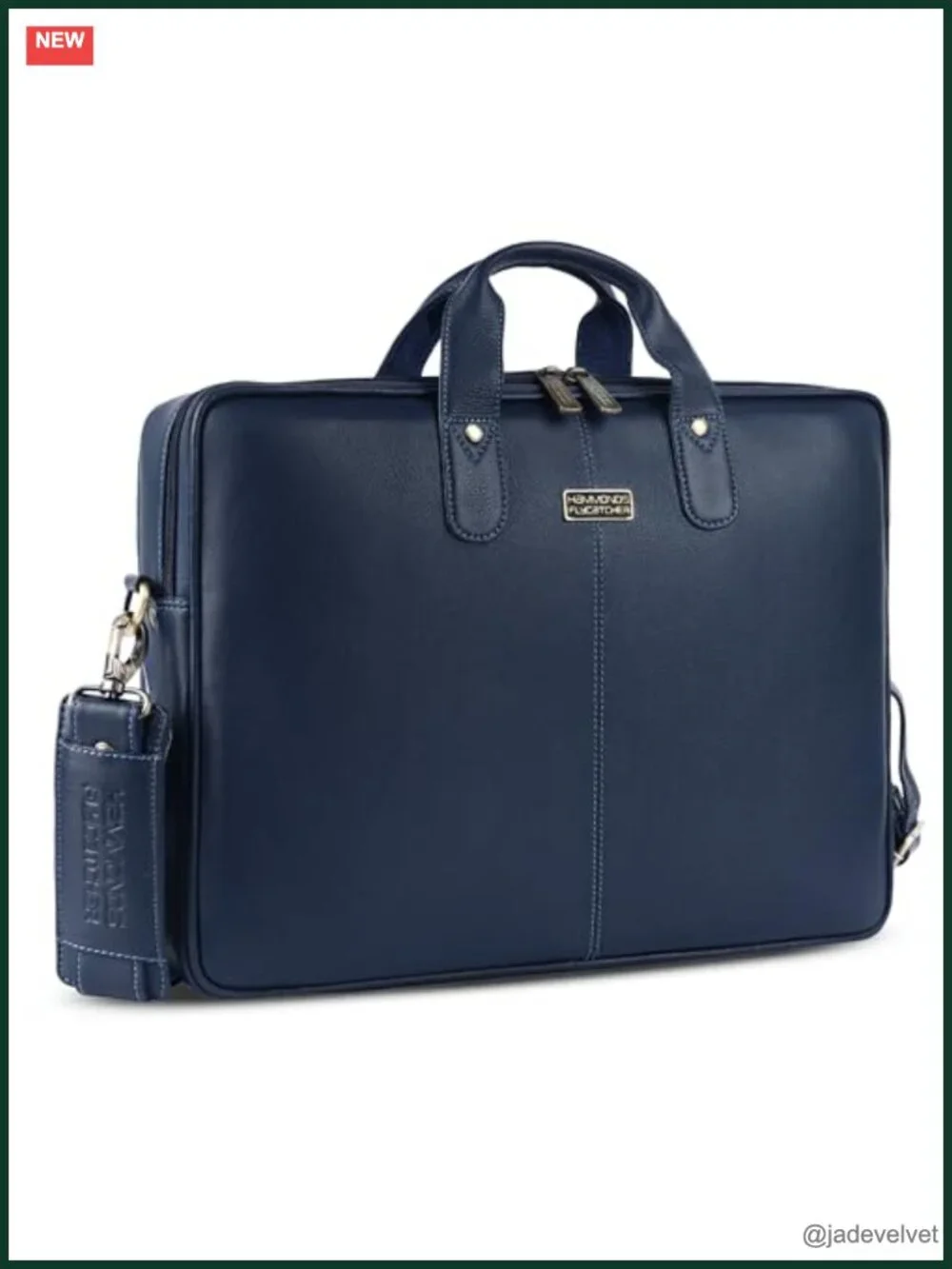 Genuine Leather Laptop Messenger Bag for Men, 15.6